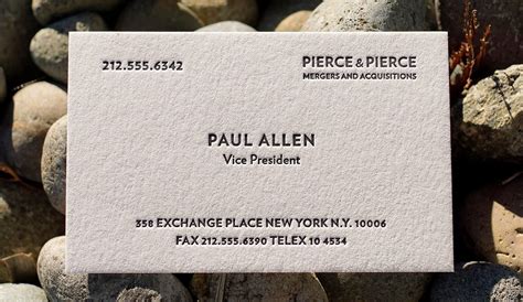 paul allen business card template.